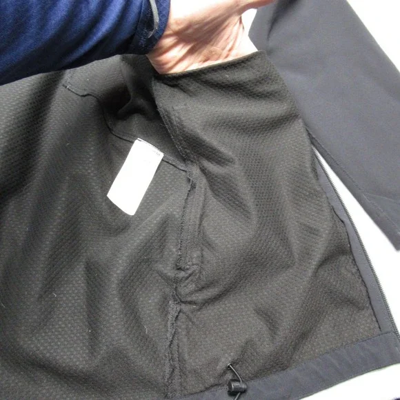 Patagonia Adze Jacket Men Medium Black FullZip Forrester Employee Uniform Hiking - Picture 12 of 16